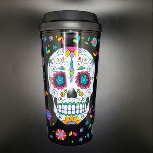 Dia De Los Muertos sugar skull travel mug 16.5 oz tumbler